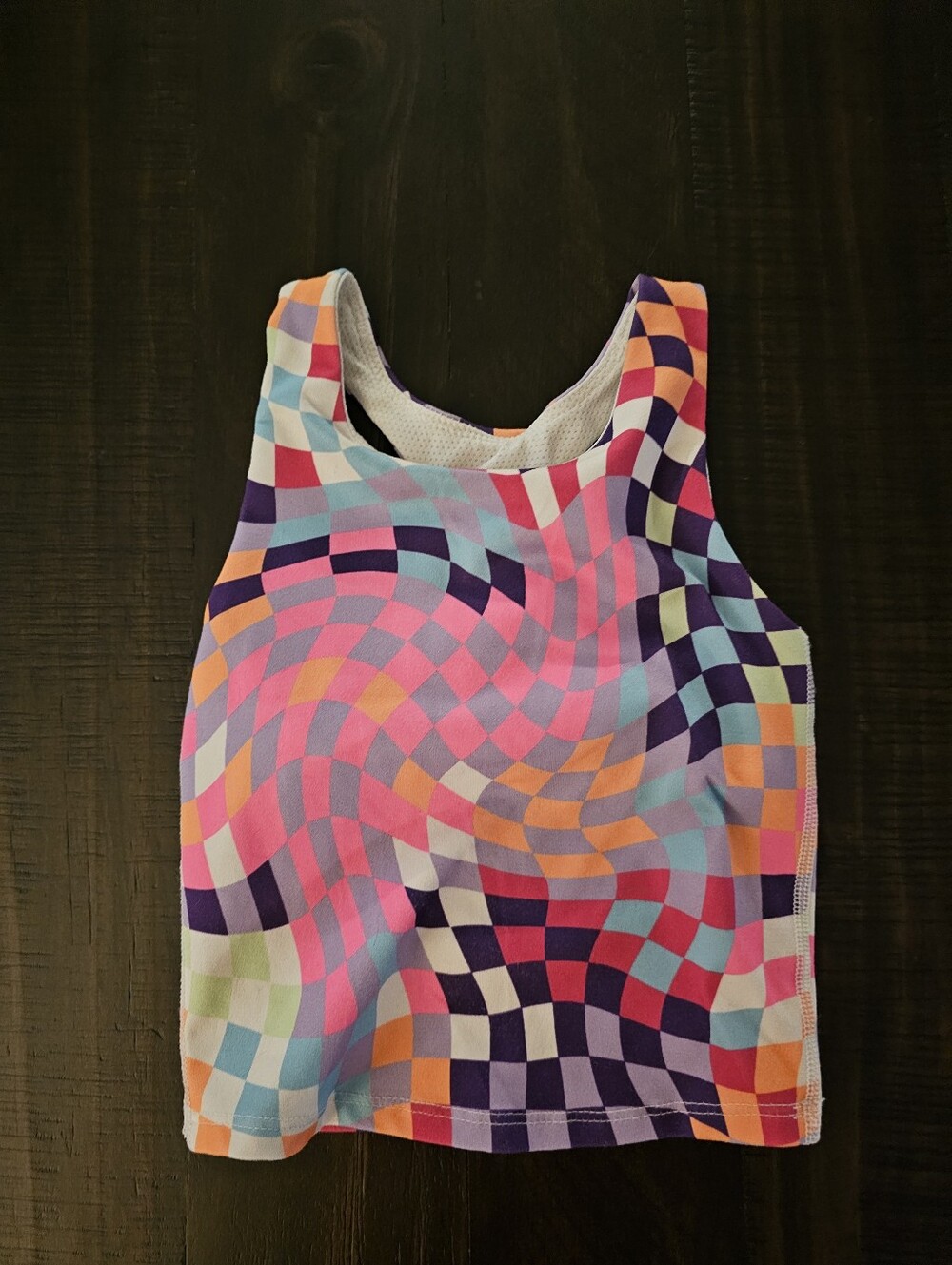 Vibrant Multicolor Checkered Tank Top